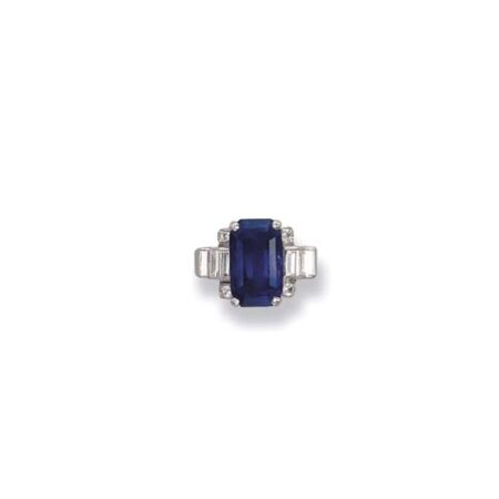 2003 Christie’s, Geneva – A sapphire and diamond ring