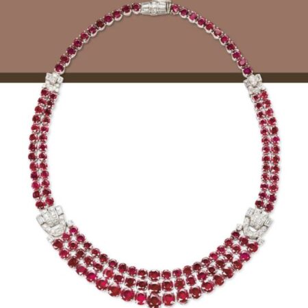 2011 Christie’s, Geneva – Ruby and diamond necklace