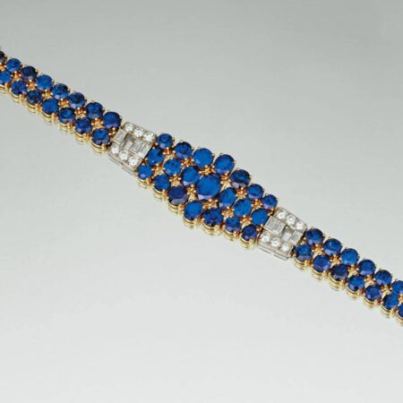 2008 Sotheby’s, Geneva – Sapphire and diamond bracelet